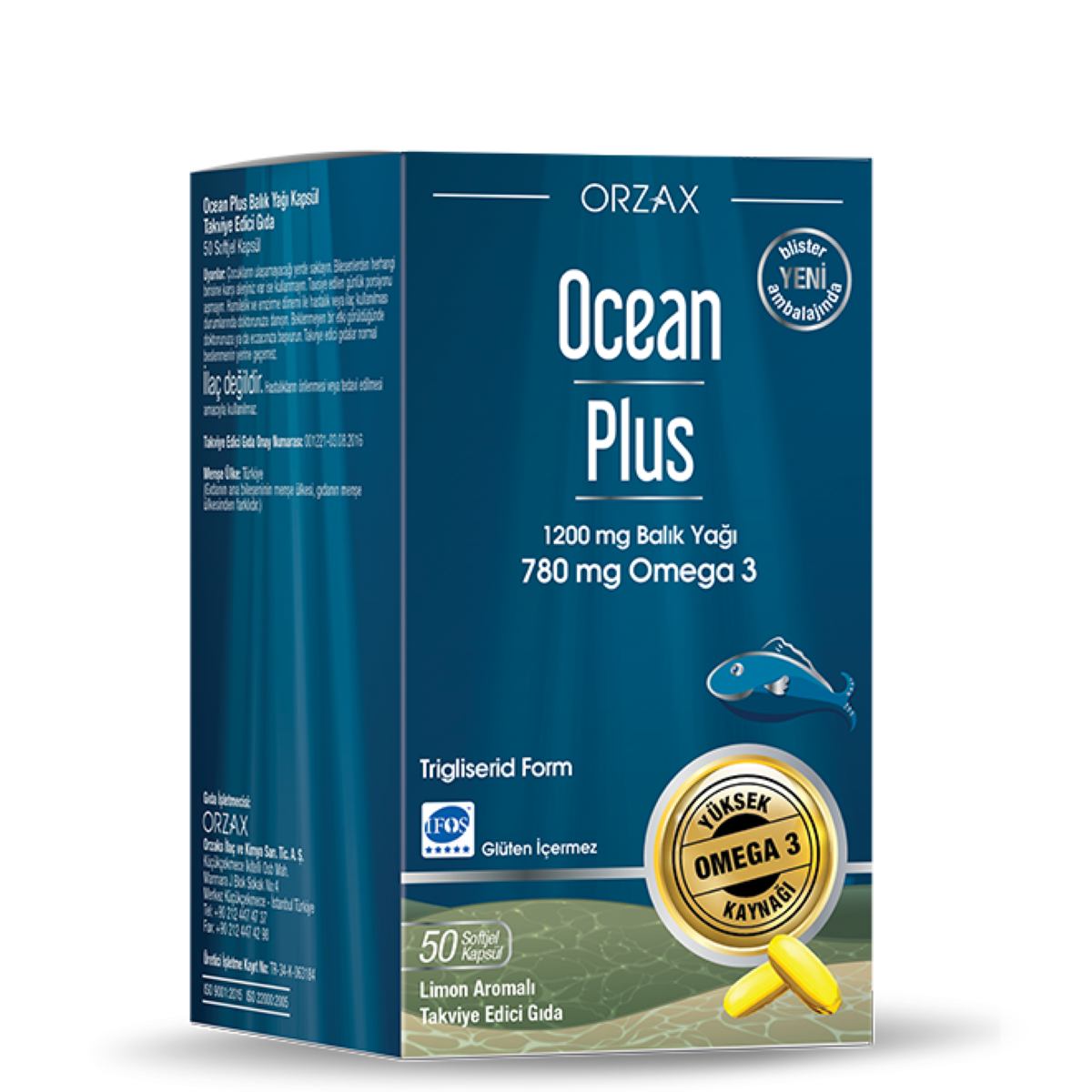 OCEAN PLUS KAPSUL 1200 mg 50 kapsül