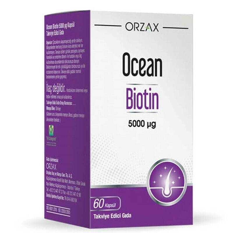 OCEAN BIOTIN KAPSUL 5000 mcg 60 kapsül