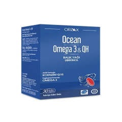 OCEAN OMEGA3&QH BALIK YAGI UBIKINOL TAKVIYE EDICI GIDA 30 kapsül