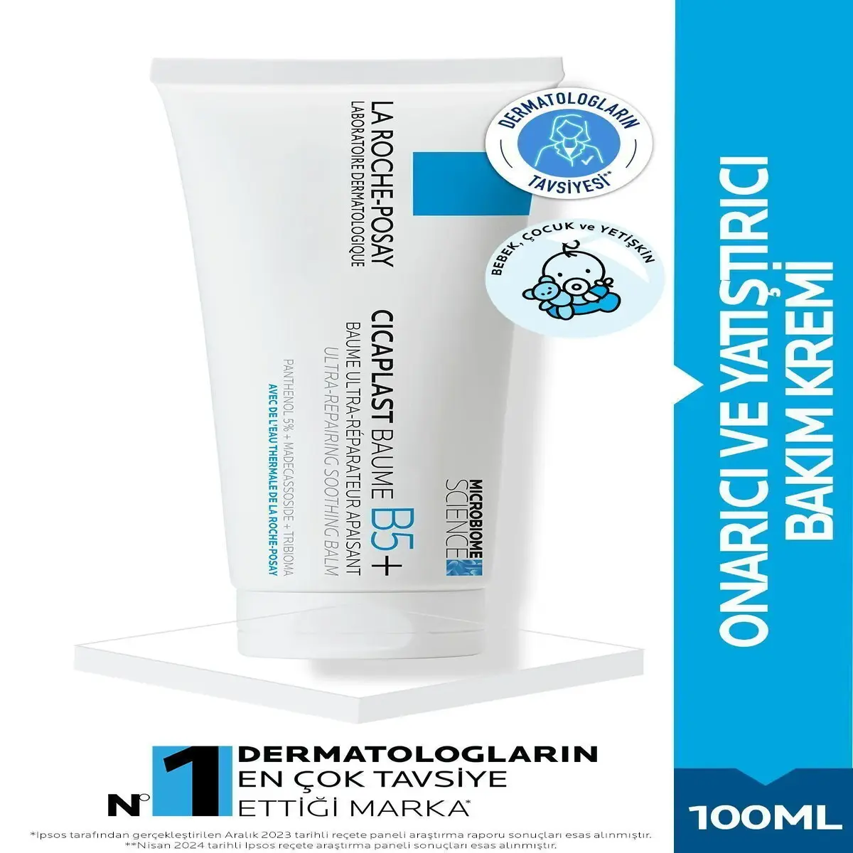 La Roche Posay Cicaplast Balm B5+ Onarıcı Bakım Kremi Tahriş Olmuş Ciltler 100ml