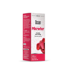 OCEAN MICROFER LIPOZOMAL DEMIR MINERALI ICEREN UZUM PEKMEZLI TAKVIYE EDICI GIDA 250 ml şişe