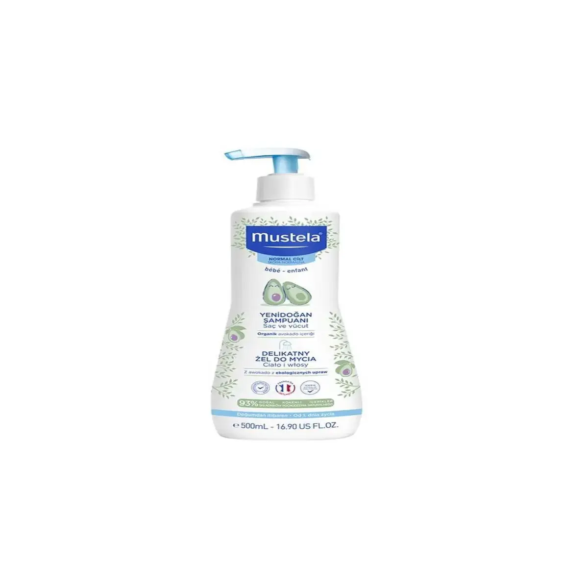 MUSTELA GENTLE CLEANSING GEL - YENIDOGAN SAMPUANI 500 ml şişe