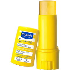 MUSTELA VERY HIGH PROTECTION SUN STICK SPF50+ COK YUKSEK KORUMA FAKTORLU GUNES LOSYONU 9 ml şişe