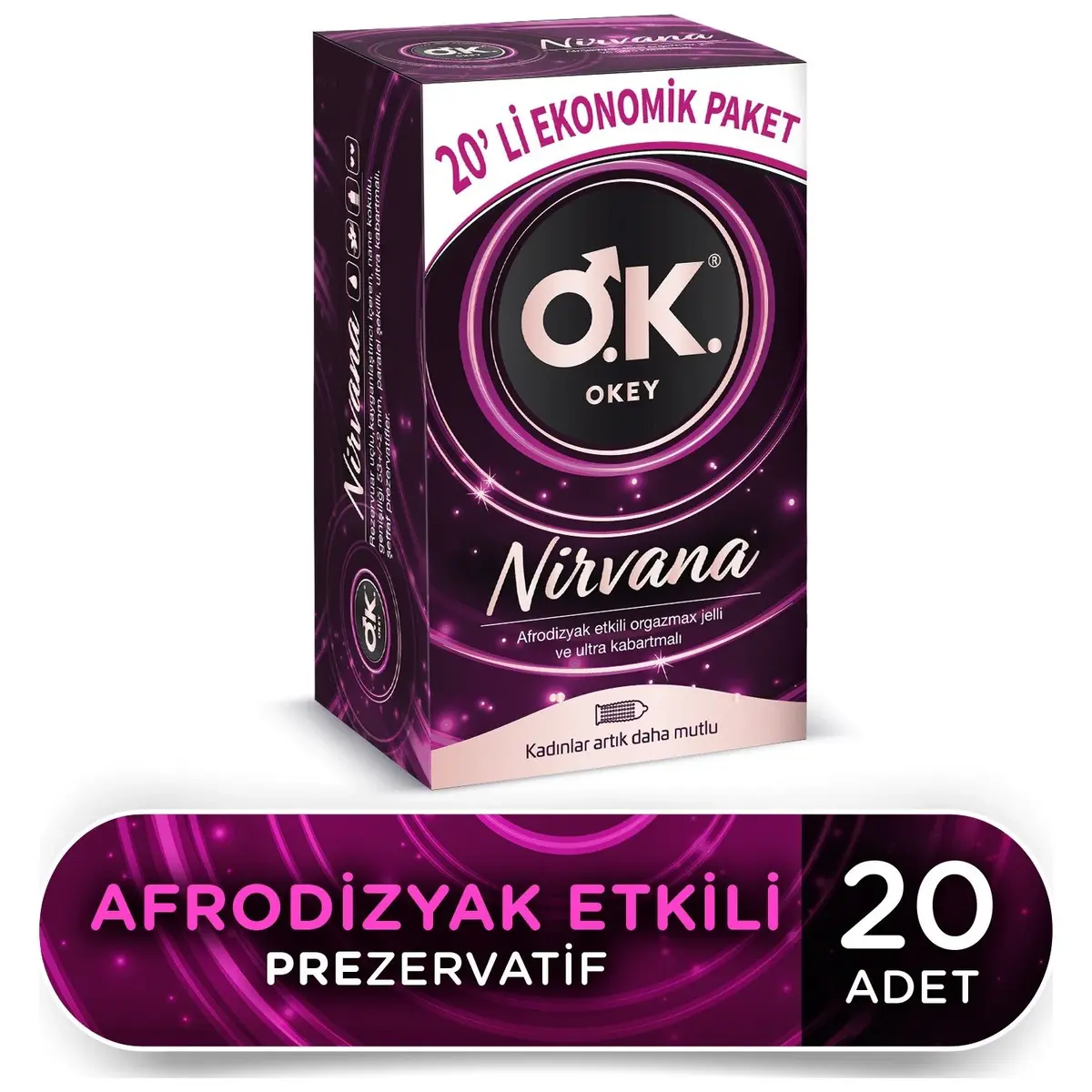 Okey Nirvana Prezervatif 20 Adet
