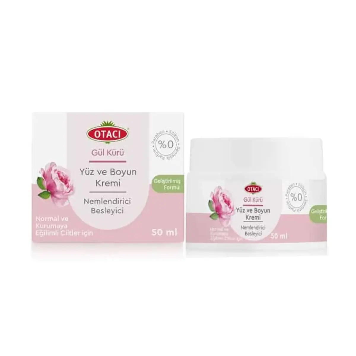 OTACI GUL KURU NEMLENDIRICI YUZ VE BOYUN KREMI 50 ml