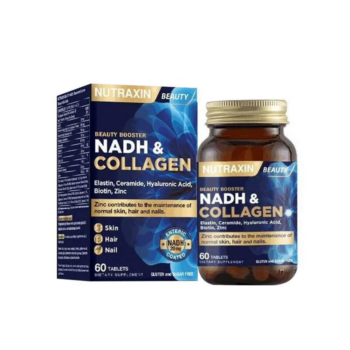 NUTRAXIN NADH & COLLAGEN ICEREN TAKVIYE EDICI GIDA TABLET 60 tablet