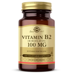 SOLGAR VITAMIN B2 (RIBOFLAVIN) KAPSUL 100 mg 100 kapsül