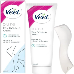 VEET PURE BACAK VE VUCUT BOLGESI NORMAL CILTLER ICIN TUY DOKUCU KREM 100 ml tüp