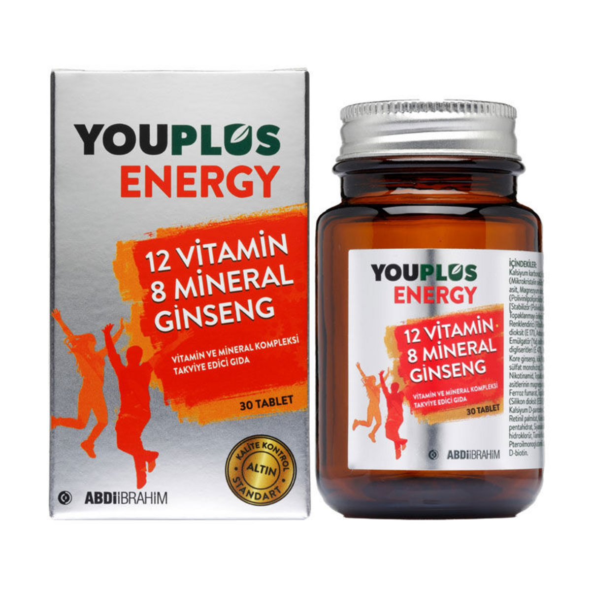 YOUPLUS ENERGY VITAMIN VE MINERAL KOMPLEKSI TABLET 30 tablet