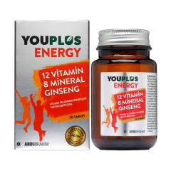 YOUPLUS ENERGY VITAMIN VE MINERAL KOMPLEKSI TABLET 30 tablet