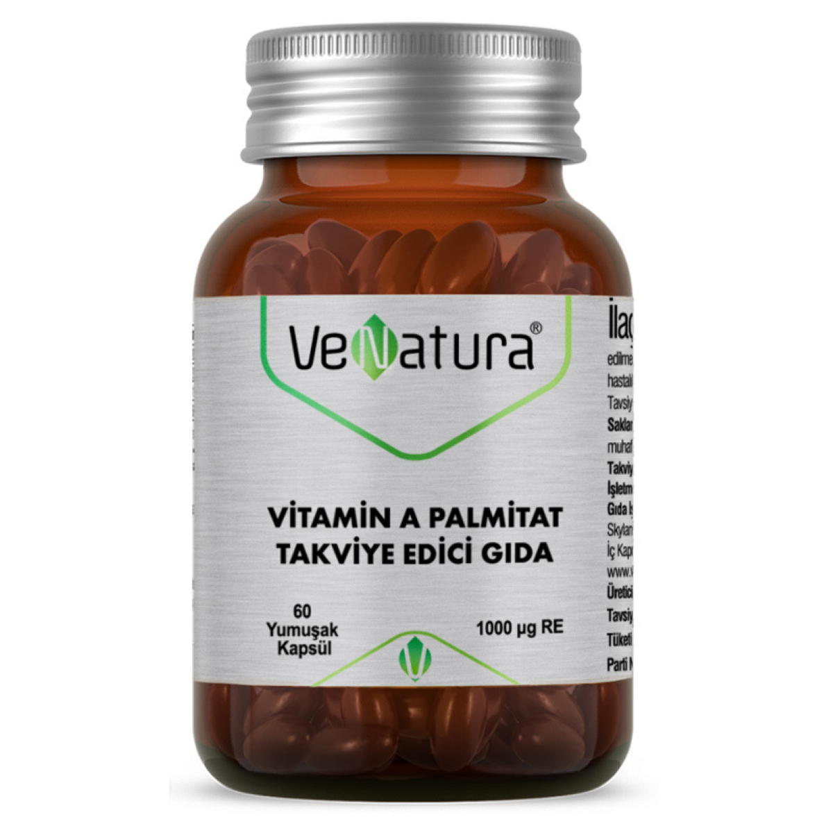 VENATURA VITAMIN A PALMITAT TAKVIYE EDICI GIDA 60 kapsül